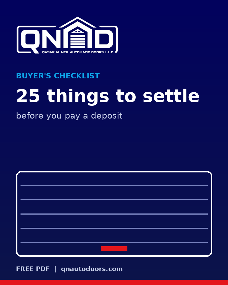 Cover of Gate and Door Buyer's Checklist